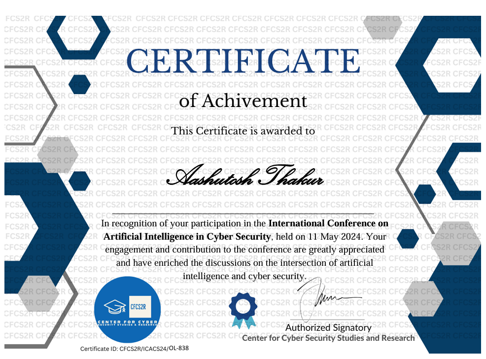 International Conference on AI & Cybersecurity