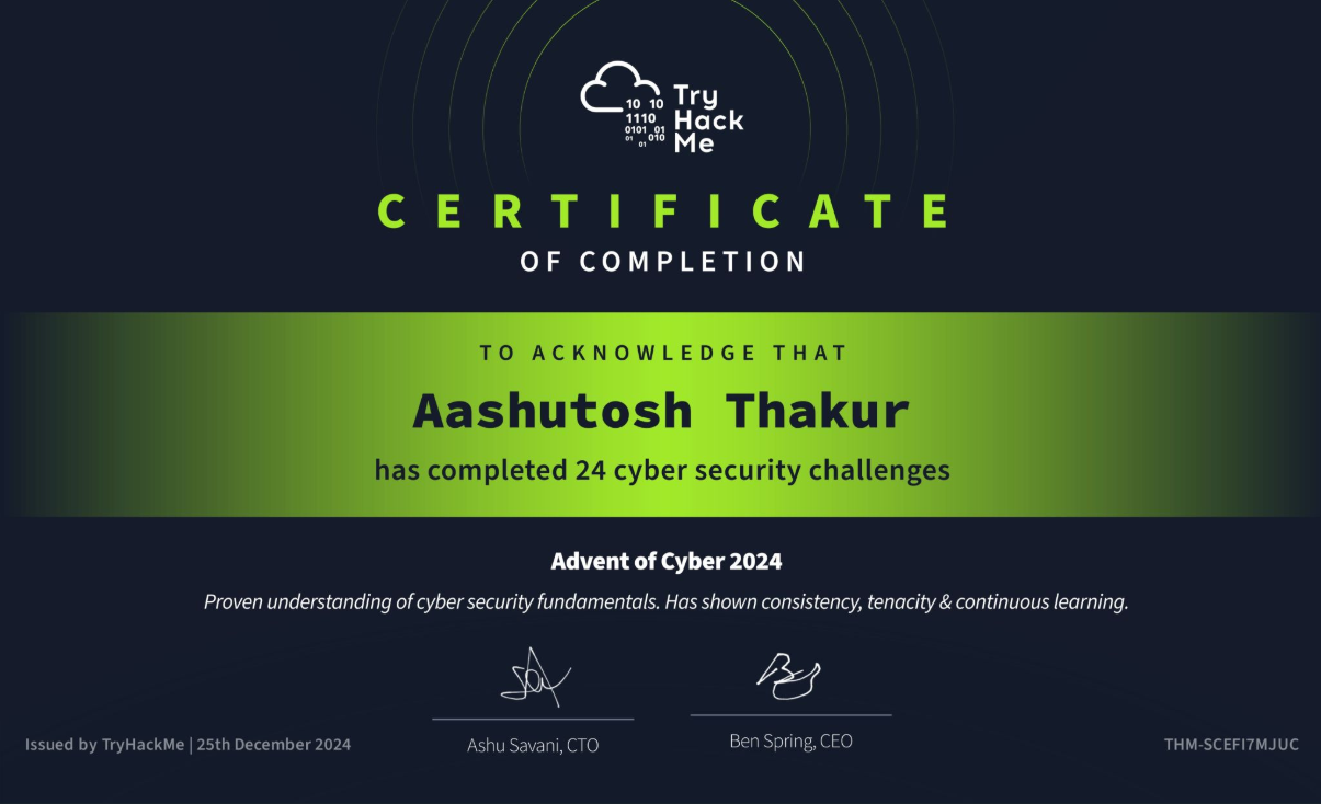 Advent of Cyber 2024